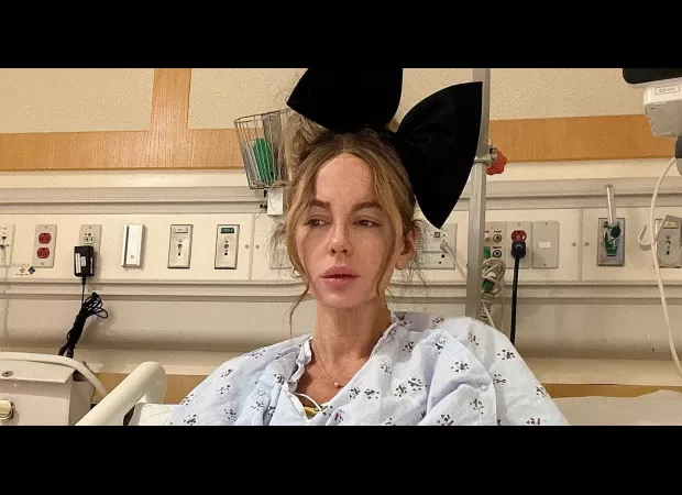 Kate Beckinsale responds to a terrible message sent to her while hospitalized, sounding upset and hurt.