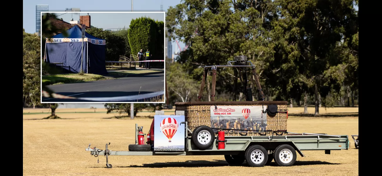 A person passed away from falling off a hot air balloon.