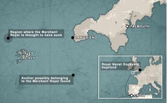 Search underway for sunken vessel from 1600s containing over £4 billion in gold.