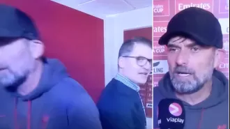 Klopp abruptly ends interview after being asked a 'dumb' question post Liverpool's defeat to Man United.