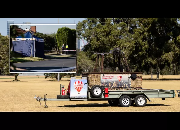 A person passed away from falling off a hot air balloon.