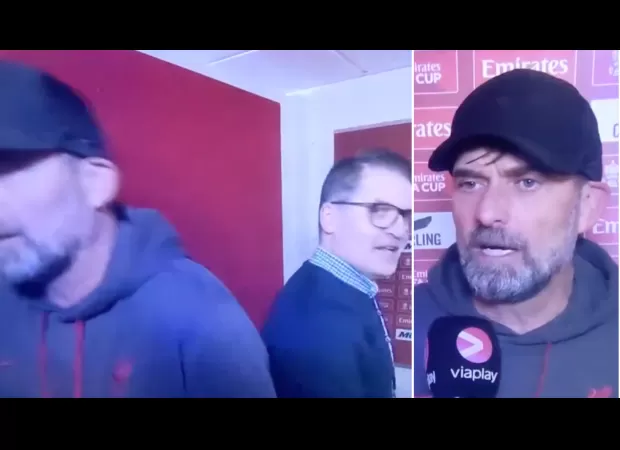 Journalist describes surprising events after Jurgen Klopp abruptly ended interview following Liverpool loss.