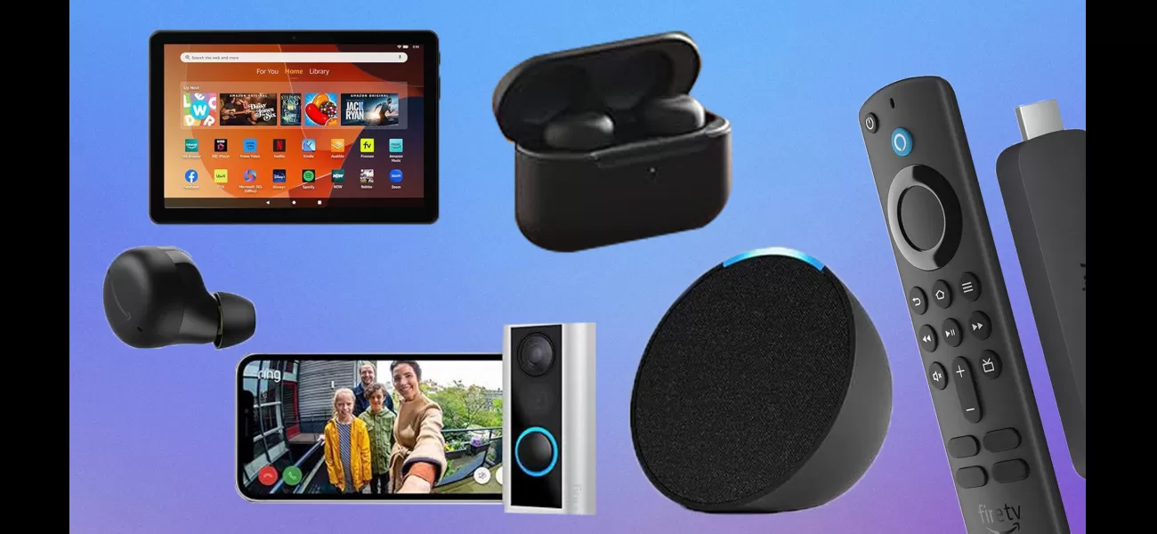 Get huge savings on Amazon's own products like Echo Dot, Fire HD tablet, Ring Doorbell, and more - up to 67% off!