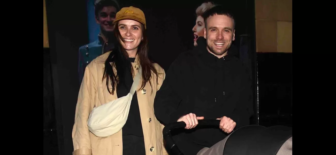 New parents Chelsea Halfpenny and James Baxter were seen happily enjoying their first public appearance since the birth of their baby.