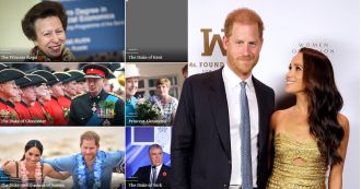 Prince Harry and Meghan Markle's spot on the Royal Family website has been moved to a lower spot beside Prince Andrew.