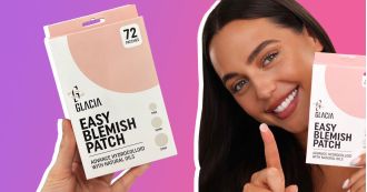 Inexpensive pimple patches from Amazon can erase spots quickly.