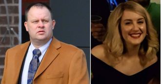 A former officer assaulted an inspector caught engaging in sexual activity with his spouse outside a Screwfix store.