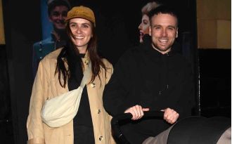 New parents Chelsea Halfpenny and James Baxter were seen happily enjoying their first public appearance since the birth of their baby.