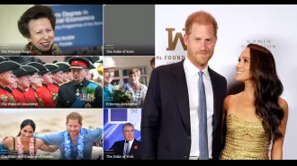 Prince Harry and Meghan Markle's spot on the Royal Family website has been moved to a lower spot beside Prince Andrew.