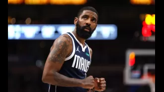 Kyrie Irving delivers game-winning left-handed hook shot at buzzer.