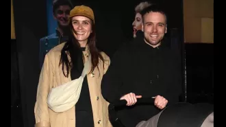 New parents Chelsea Halfpenny and James Baxter were seen happily enjoying their first public appearance since the birth of their baby.