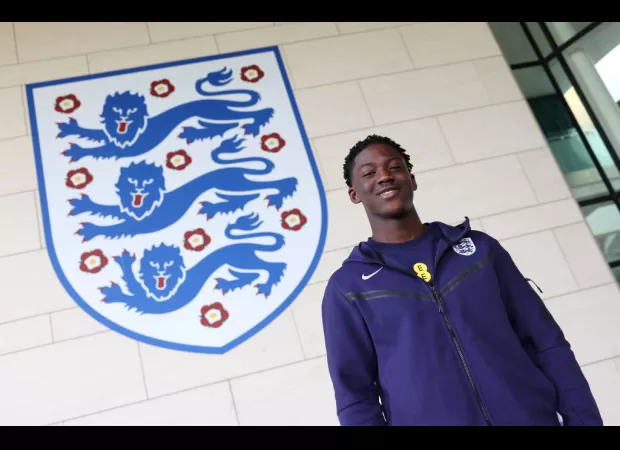 Soccer player Kobbie Mainoo talks about his unexpected selection for the English national team.