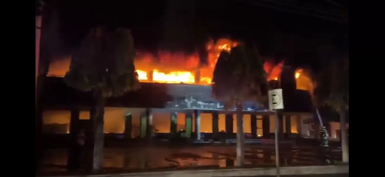 A bookstore was destroyed by fire, except for its collection of Bibles.