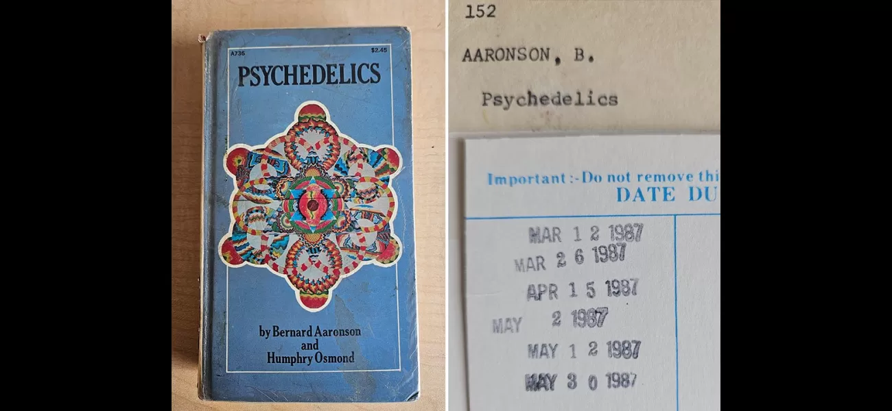 A mysterious note discovered in a book about psychedelic drugs has been returned to the library after being missing for 37 years.