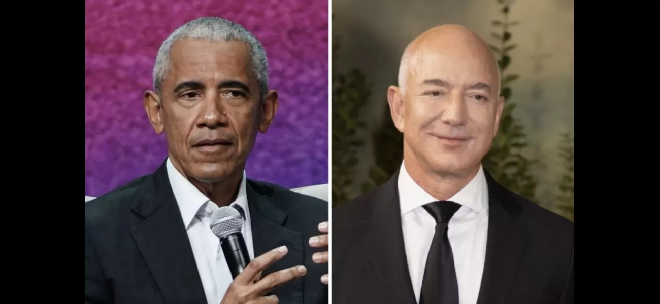 Obama and Bezos argue about prioritizing saving Earth versus exploring space.