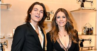 Liz Hurley and her son Damian have a strong bond, with Damian even filming his mother's steamy sex scenes.