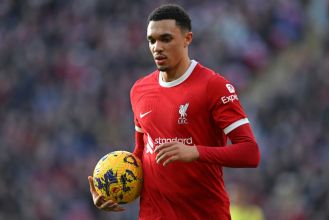 Liverpool's Trent Alexander-Arnold is expected to recover from his injury and be available to play against Manchester United in April.