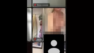 Woman accidentally exposes herself during funeral Zoom call.