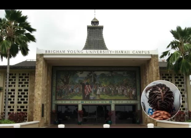 A student at Brigham Young University-Hawaii is struggling to maintain his dreadlocks.