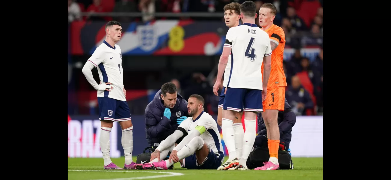 Kyle Walker is injured while playing for England against Brazil, causing problems for Man City.
