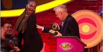 Louis Walsh is facing criticism for allegedly hitting Oti Mabuse's buttocks during a live TV show.