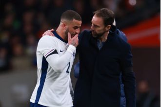 England manager Southgate gives update on Walker's injury after he had to leave the game against Brazil.