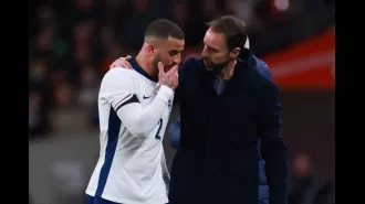 England manager Southgate gives update on Walker's injury after he had to leave the game against Brazil.