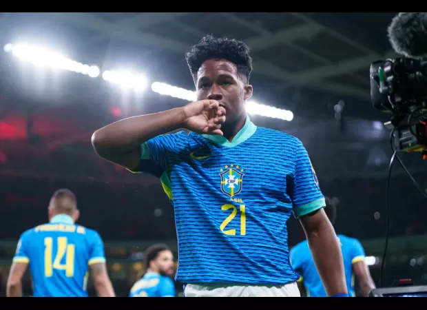Brazil's Endrick honors England and Man Utd great Sir Bobby Charlton with goal at Wembley.