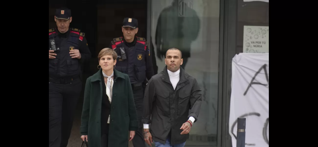 Ex-footballer Dani Alves released from jail, pays €1m bail and serves 1/4 of rape sentence.