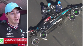 Russell and Alonso collide in Australian Grand Prix finale, sparking anger from Russell.