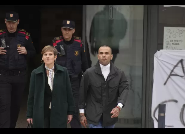 Ex-footballer Dani Alves released from jail, pays €1m bail and serves 1/4 of rape sentence.