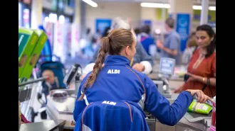 Aldi customers have discovered a clever method to help slow down the fast-paced checkout workers.