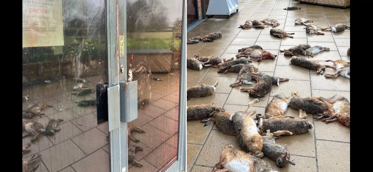 37-year-old man arrested for dumping dead animals outside shop.