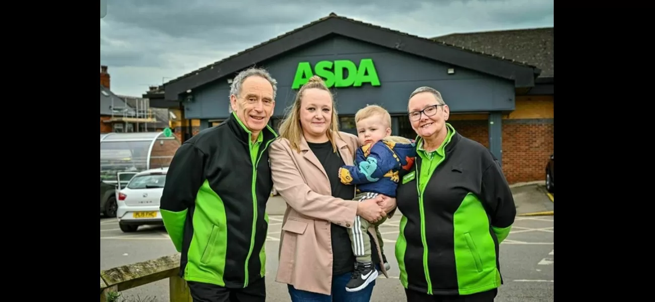 Asda employees rescue baby during seizure at store.