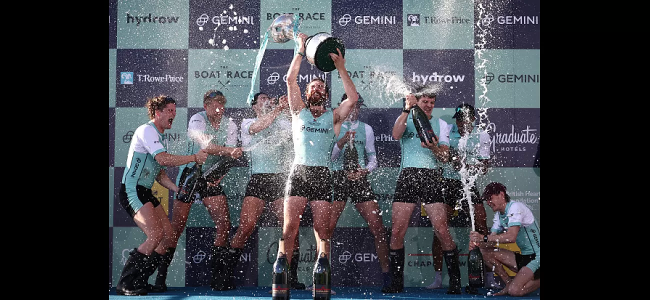 Oxford rower claims Cambridge's victory in Boat Race was due to excessive feces in the Thames.