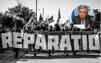 UN leader calls for reparations to be given for long-lasting discrimination and injustices caused by slavery.