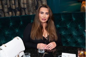 Reality TV star Lauren Goodger struggled with the loss of her daughter and didn't feel like being present.
