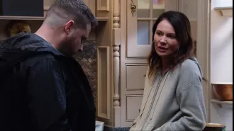 Chas is terrified by a surprising secret about Aaron Dingle in a preview clip for Emmerdale.