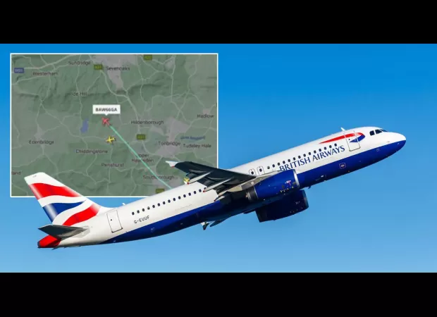 A BA flight carrying 180 passengers narrowly avoids a collision with a drone flying at 250mph.