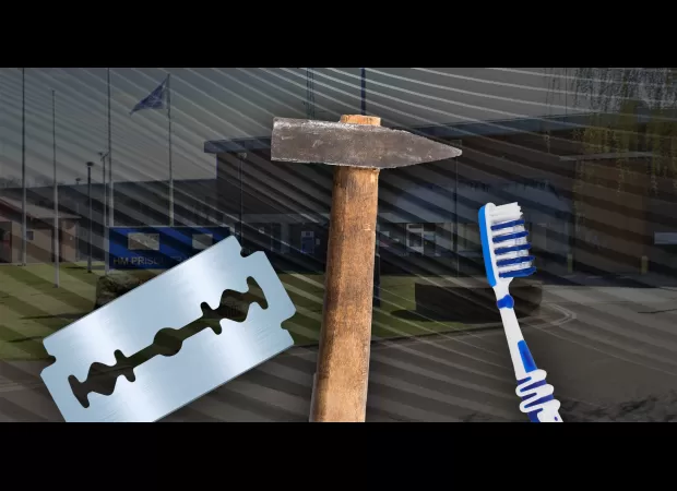 Violence erupts at top UK prison due to presence of dangerous tools and blades during workshop.