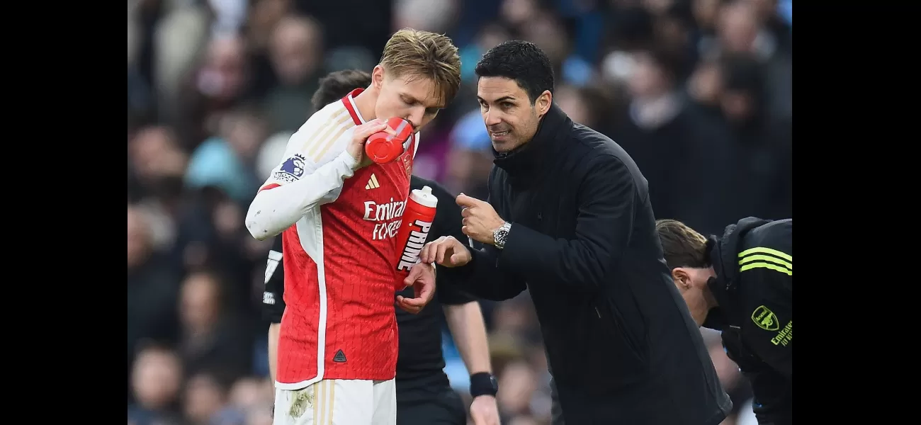 Odegaard says Arsenal players struggled to follow Arteta's plan against Man City.