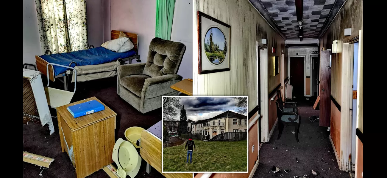 Photos in deserted nursing home resemble scenes from a scary movie.