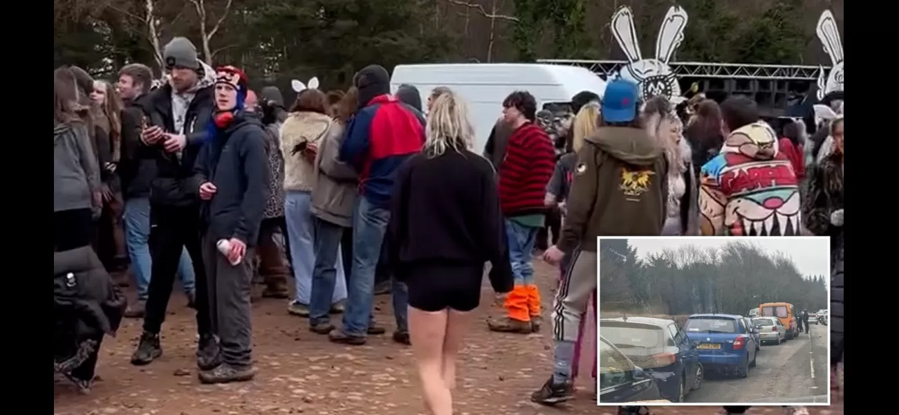 Police evict large crowd from Easter party.
