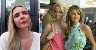 Nadine Coyle becomes emotional while reflecting on Sarah Harding in heartbreaking video.