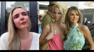 Nadine Coyle becomes emotional while reflecting on Sarah Harding in heartbreaking video.