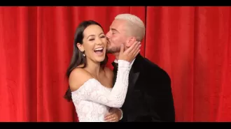 Actress Nadine Mulkerrin talks about acting alongside her real-life partner in 