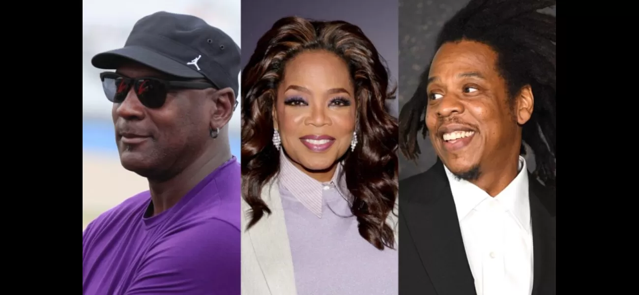 Celebrities like Michael Jordan, Oprah Winfrey, and Jay-Z rank in the top 5 of Forbes' 2024 list of the world's billionaires.