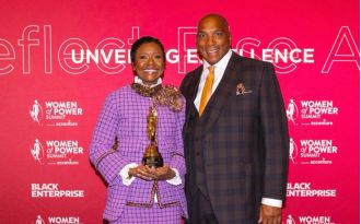 Mellody Hobson received the Barbara Graves Award at the Women of Power Summit.