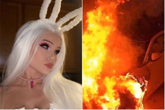 A Twitch star shares story of fan's extreme act of traveling 700 miles to set her car ablaze.