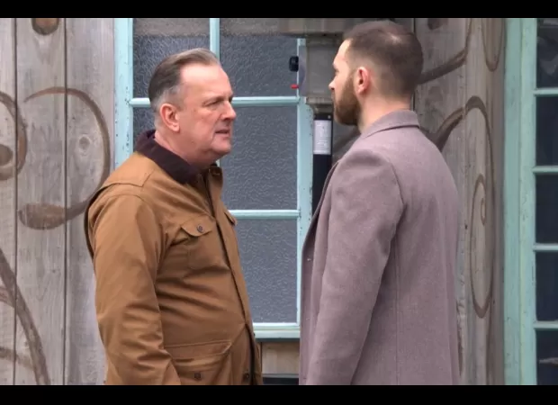 EastEnders character Dean Wicks accuses Harvey Monroe of being a paedophile.